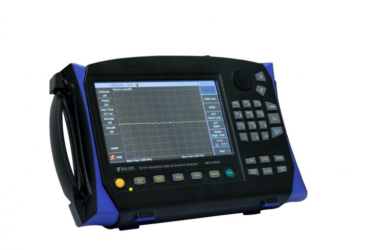 Портативный анализатор параметров кабелей и антенн <b>Saluki S3101</b> с диапазоном от 1 МГц до 4 ГГц