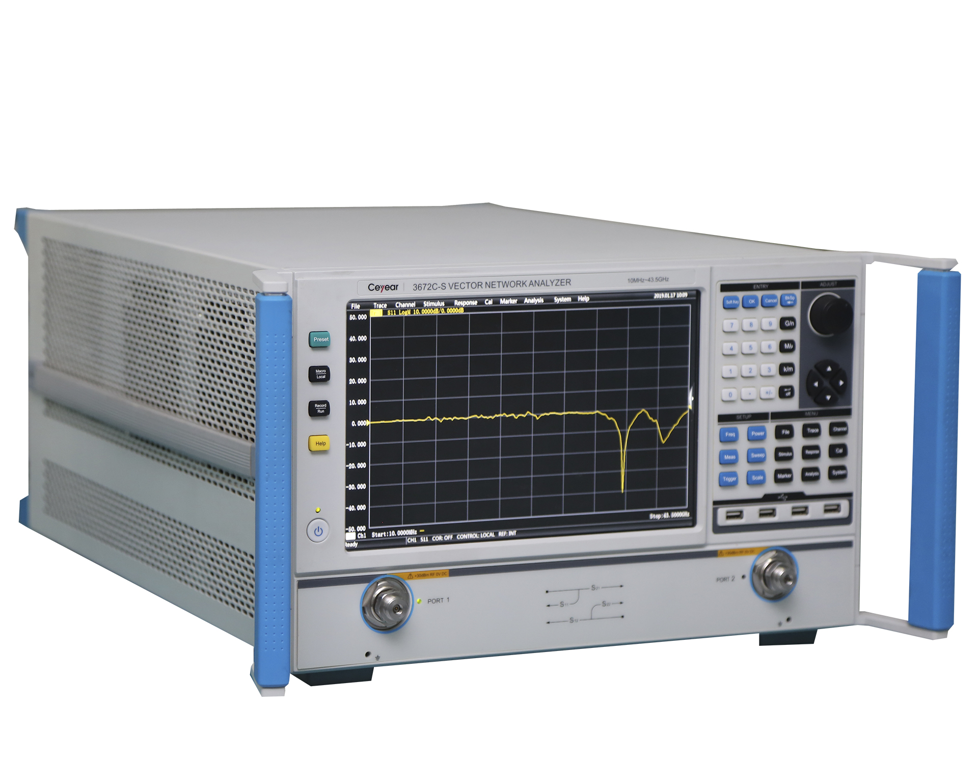Векторные анализаторы <b>Ceyear серии 3672-S:</b> 3672A/B/C с диапазоном частот от 10 МГц до 43,5 ГГц