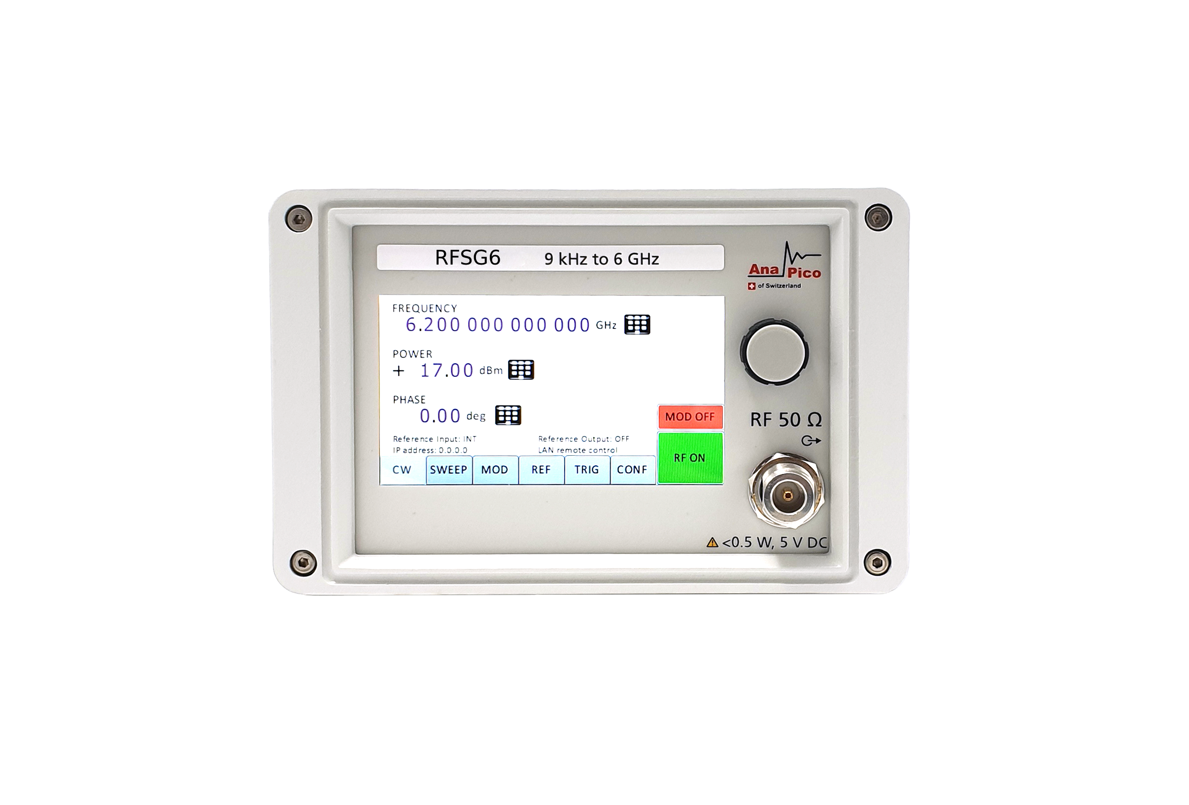 Аналоговые генераторы <b>AnaPico RFSG</b> с диапазоном частот от 9 кГц до 6.1 ГГц
