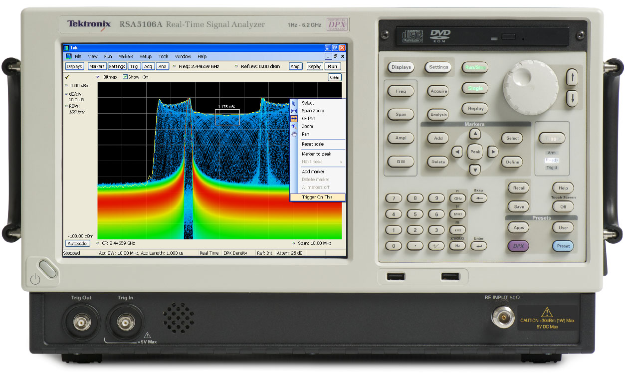 Анализаторы спектра реального времени <b>Tektronix RSА5000B</b>