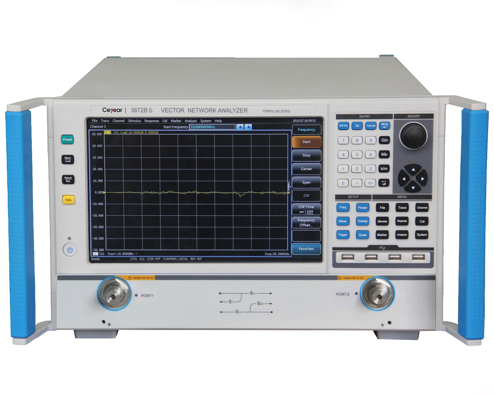 Векторные анализаторы <b>Ceyear серии 3672-S:</b> 3672A/B/C с диапазоном частот от 10 МГц до 43,5 ГГц