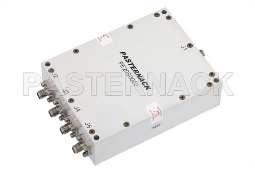 4 Way High Power Broadband Combiner From 20 MHz to 1,000 MHz Rated at 200 Watts, SMA