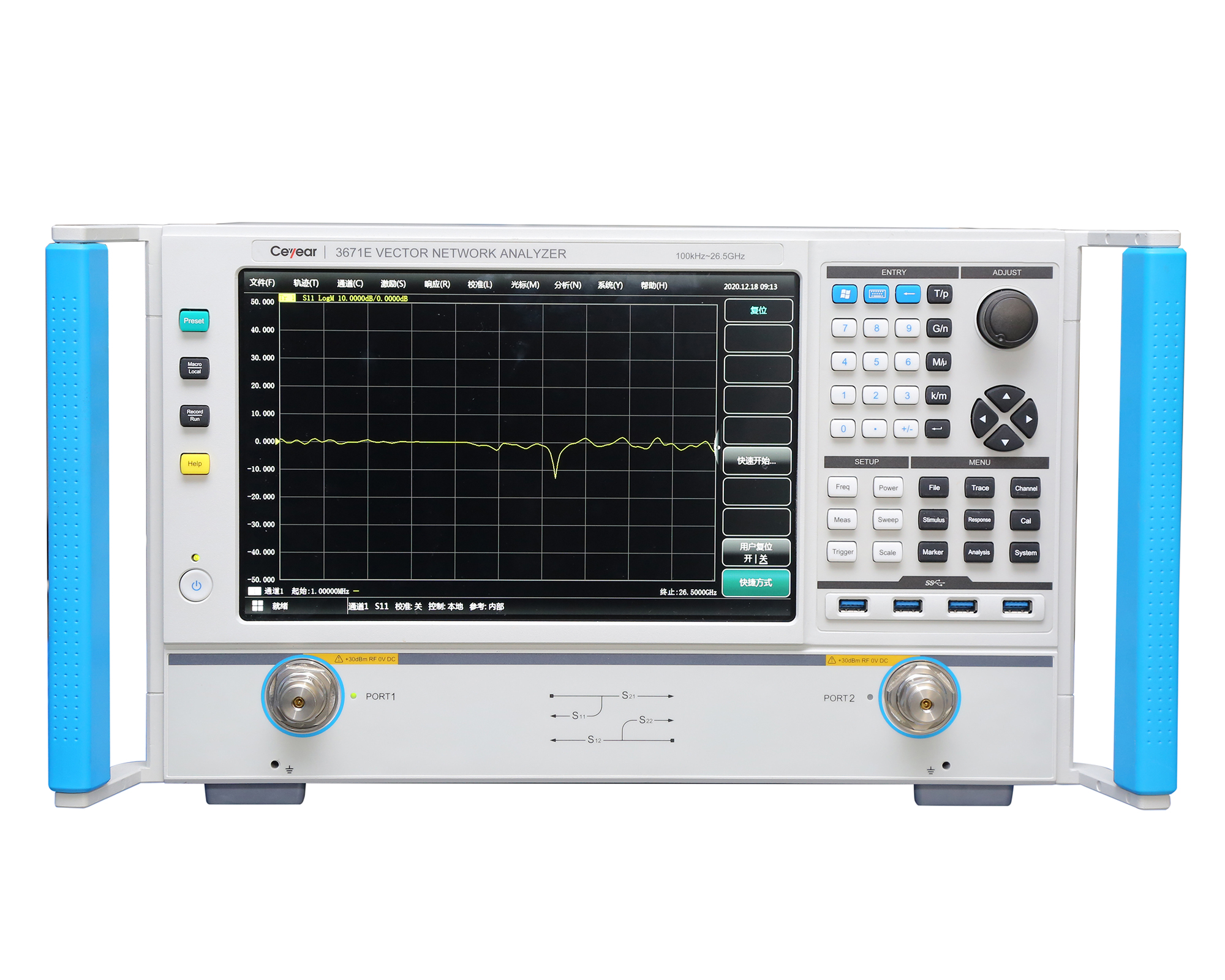Векторные анализаторы <b>Ceyear серии 3671:</b> 3671C/D/E/G с диапазоном частот от 100 кГц до 43,5 ГГц