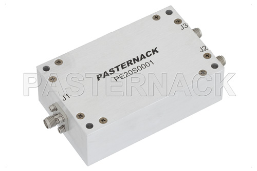 2 Way High Power Broadband Combiner From 20 MHz to 1,000 MHz Rated at 100 Watts, SMA