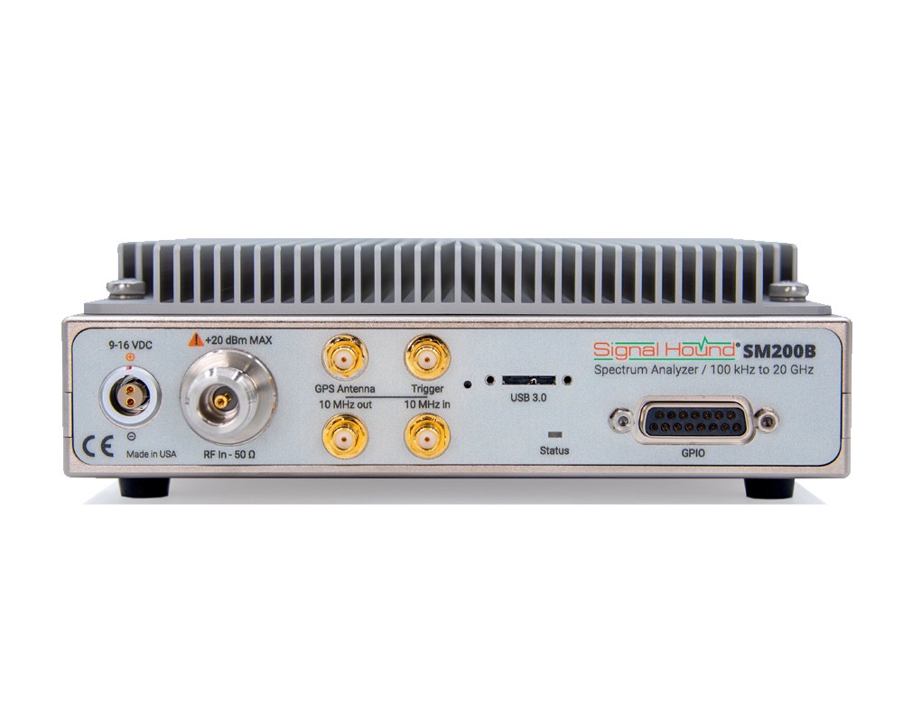 Анализатор спектра реального времени 
<b>Signal Hound SM200B</b> 
с диапазоном от 100 кГц до 20 ГГц