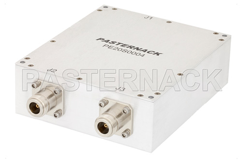 2 Way High Power Broadband Combiner From 20 MHz to 1,000 MHz Rated at 500 Watts, Type N
