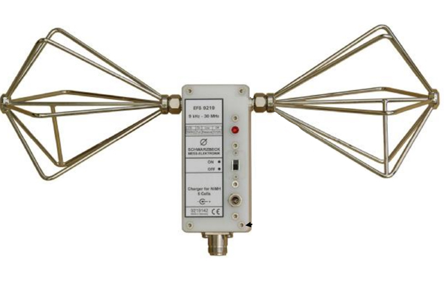 Измерительная биконическая антенна <b>Schwarzbeck EFS 9219</b> с диапазоном частот от 9 кГц до 30 МГц.
