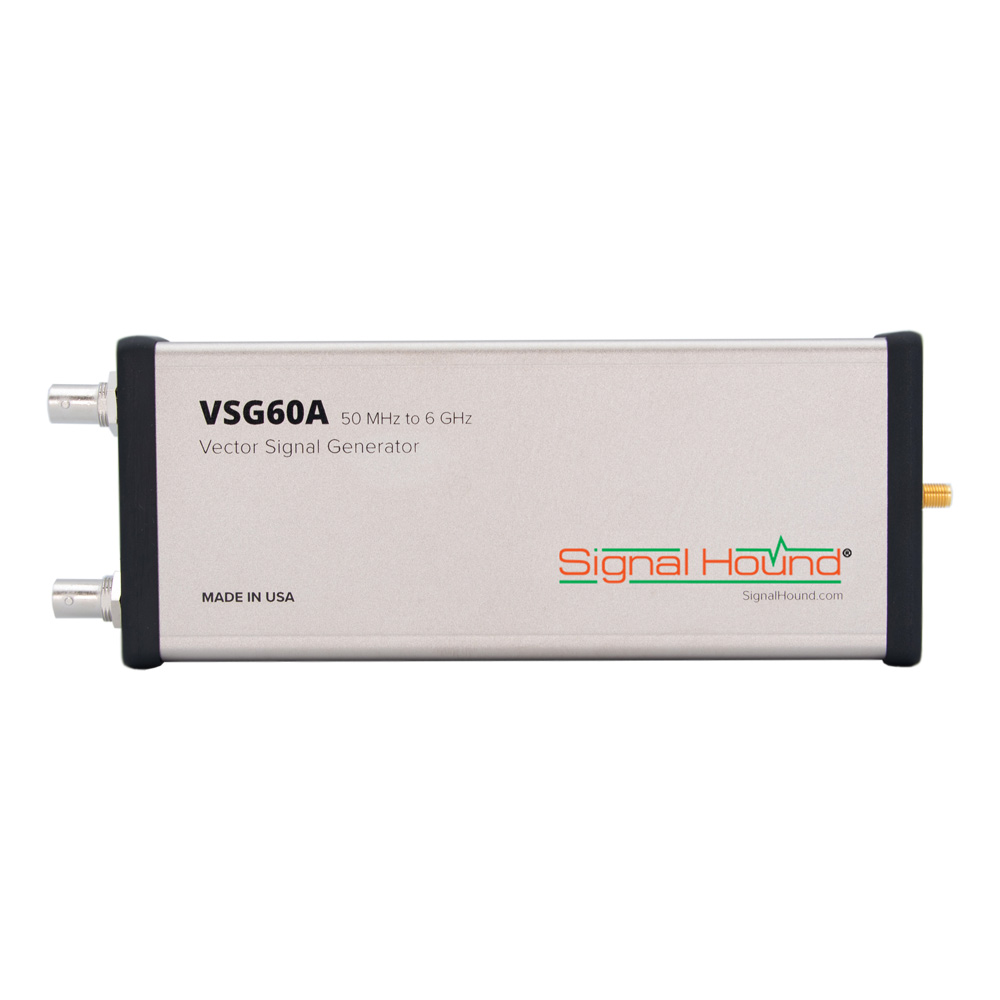 Векторный генератор сигналов 
<b>Signal Hound VSG60A</b> 
с диапазоном от 50 МГц до 6 ГГц
