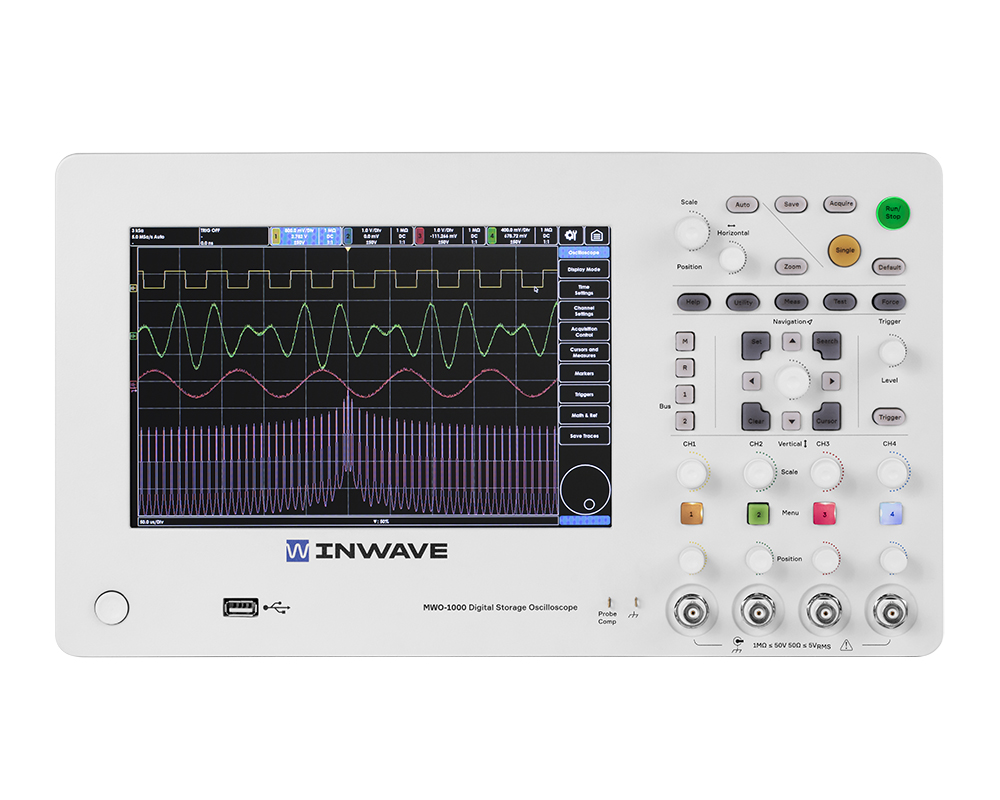 Цифровой запоминающий осциллограф <b>INWAVE MWO-1000</b> с полосой пропускания 200 МГц