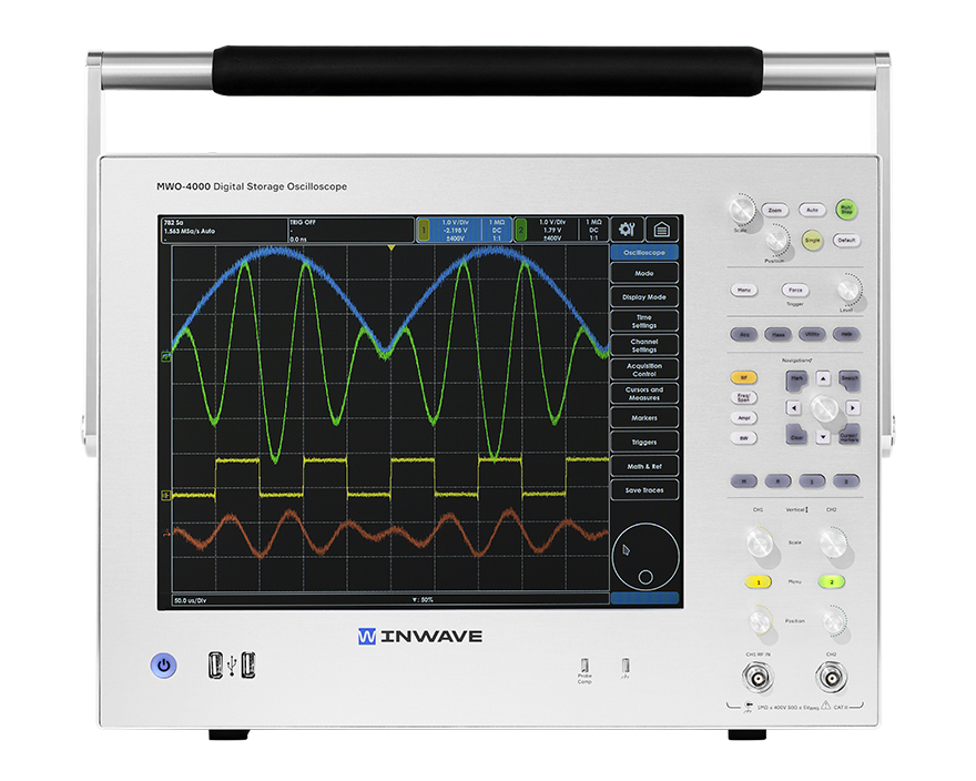 Цифровой осциллограф с функцией анализатора спектра <b>INWAVE MWO-4000</b> с полосой пропускания 1,5 ГГц